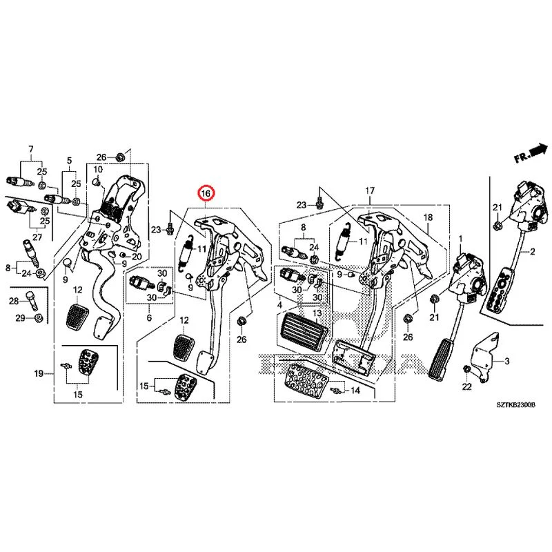 [NEW] JDM HONDA CR-Z ZF2 2014 Pedals GENUINE OEM - Image 12