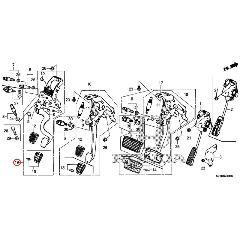 [NEW] JDM HONDA CR-Z ZF2 2014 Pedals GENUINE OEM - Image 13