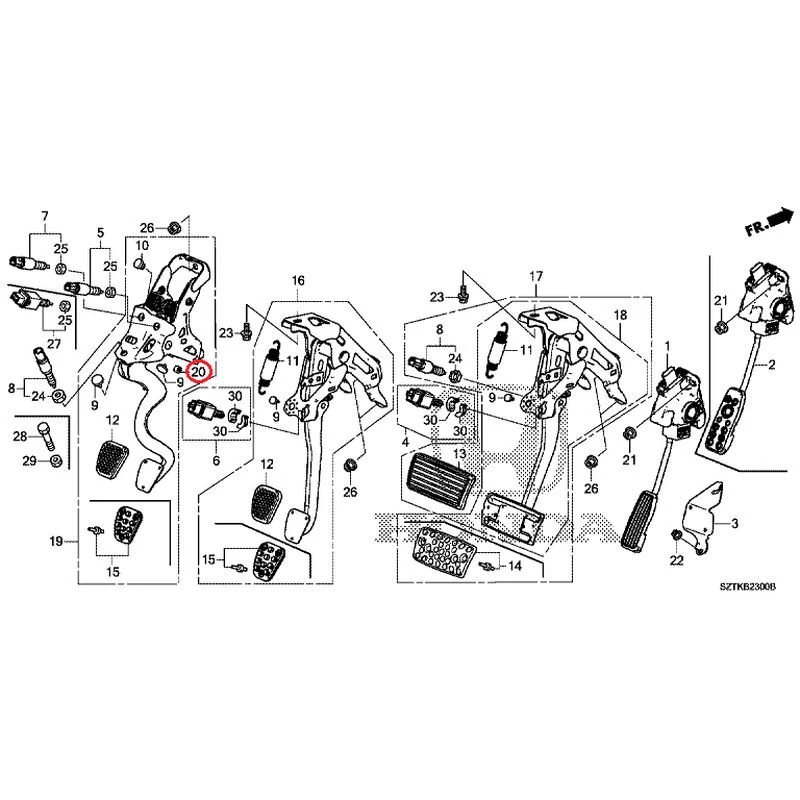 [NEW] JDM HONDA CR-Z ZF2 2014 Pedals GENUINE OEM - Image 14