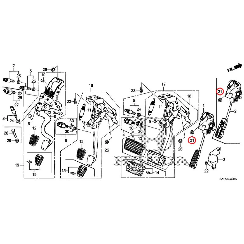 [NEW] JDM HONDA CR-Z ZF2 2014 Pedals GENUINE OEM - Image 15