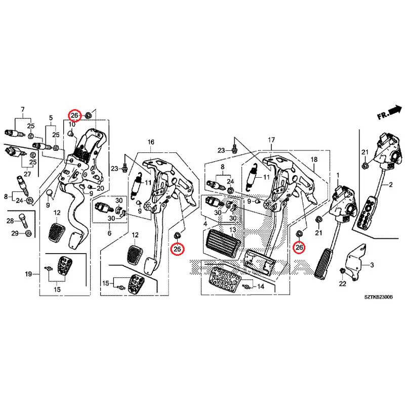 [NEW] JDM HONDA CR-Z ZF2 2014 Pedals GENUINE OEM - Image 20