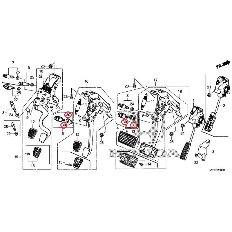 [NEW] JDM HONDA CR-Z ZF2 2014 Pedals GENUINE OEM - Image 21
