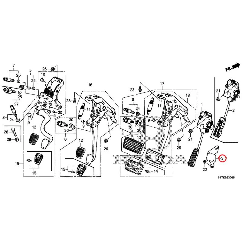 [NEW] JDM HONDA CR-Z ZF2 2014 Pedals GENUINE OEM - Image 3