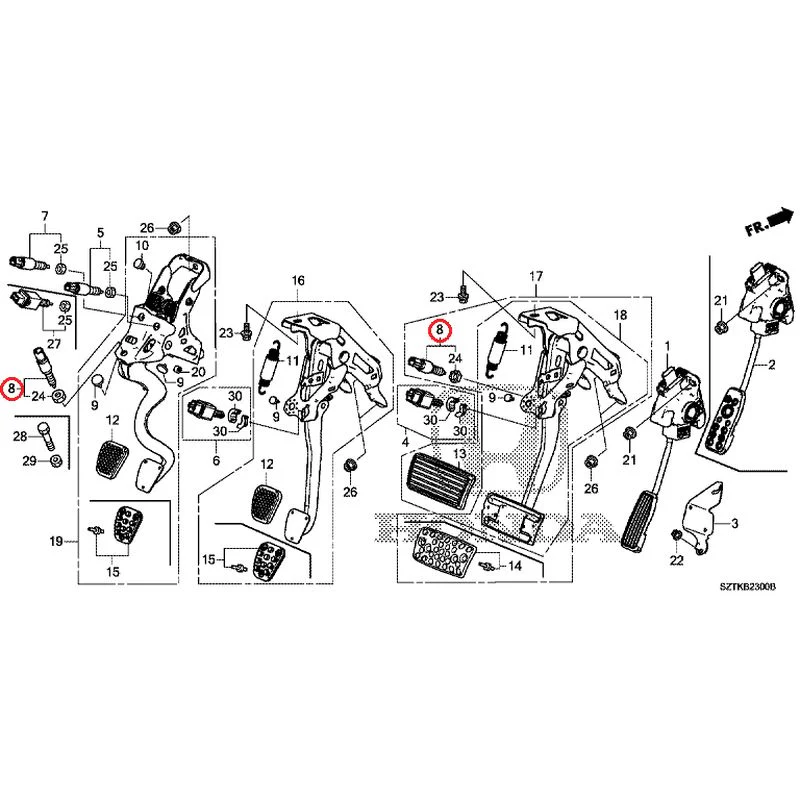 [NEW] JDM HONDA CR-Z ZF2 2014 Pedals GENUINE OEM - Image 7