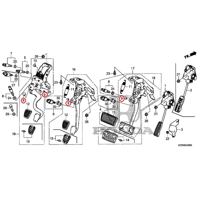 [NEW] JDM HONDA CR-Z ZF2 2014 Pedals GENUINE OEM - Image 8