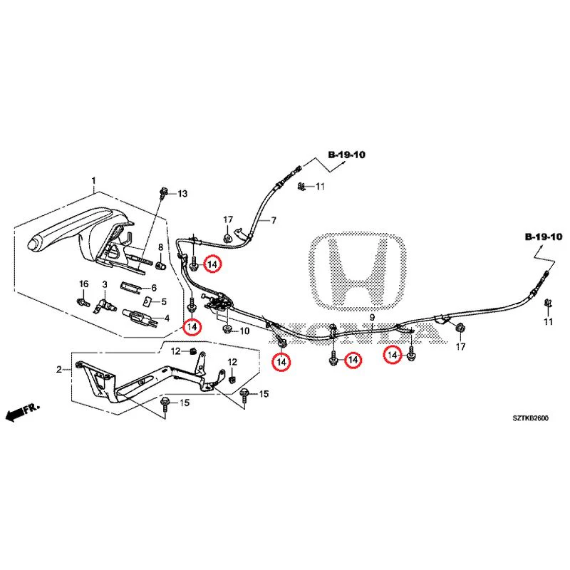 [NEW] JDM HONDA CR-Z ZF2 2014 Parking Brake GENUINE OEM - Image 15