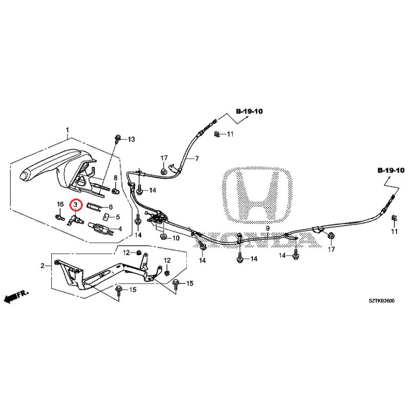 [NEW] JDM HONDA CR-Z ZF2 2014 Parking Brake GENUINE OEM - Image 4