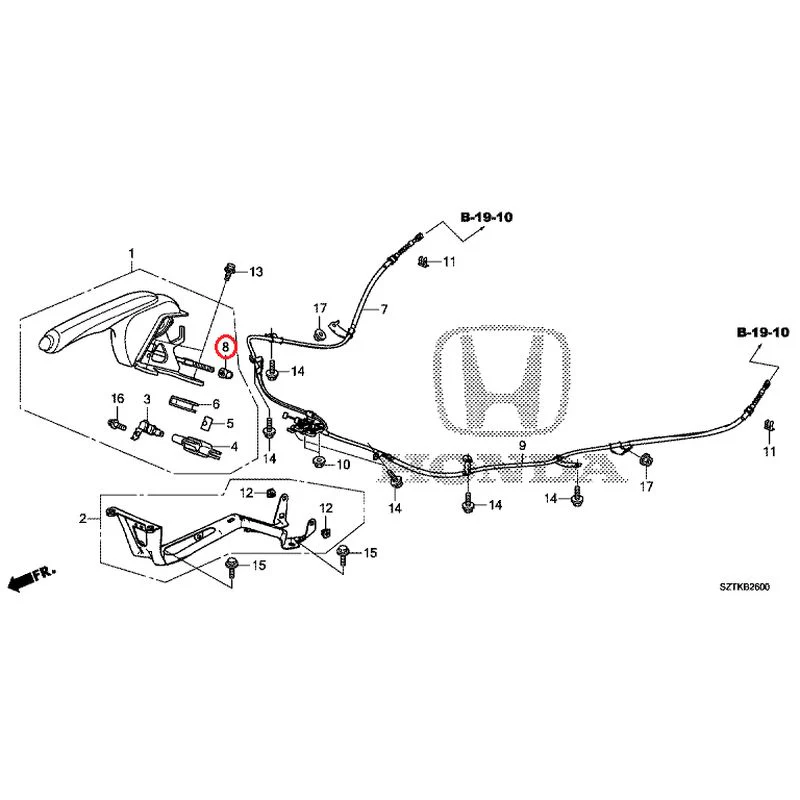 [NEW] JDM HONDA CR-Z ZF2 2014 Parking Brake GENUINE OEM - Image 9