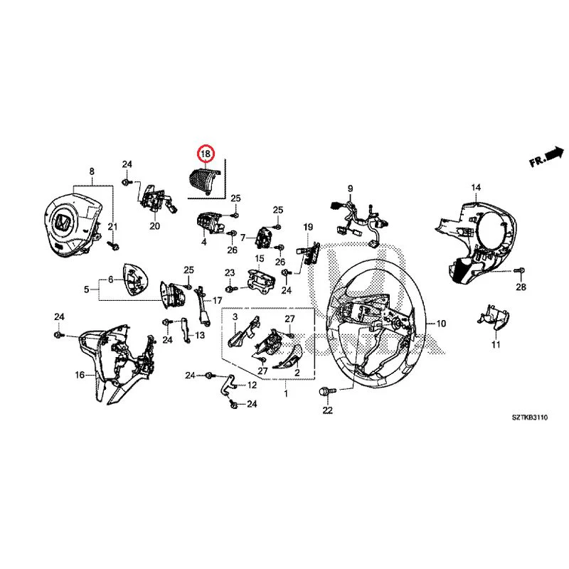 [NEW] JDM HONDA CR-Z ZF2 2014 Steering Wheel (SRS) GENUINE OEM - Image 22