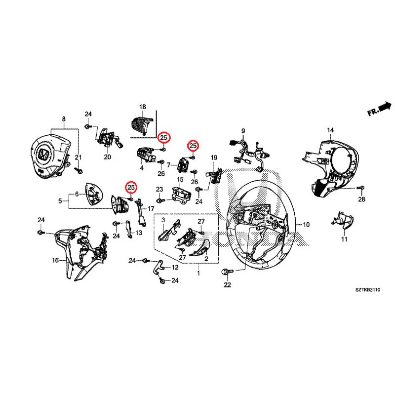 [NEW] JDM HONDA CR-Z ZF2 2014 Steering Wheel (SRS) GENUINE OEM - Image 27