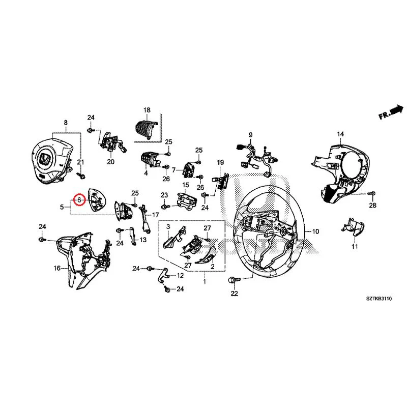 [NEW] JDM HONDA CR-Z ZF2 2014 Steering Wheel (SRS) GENUINE OEM - Image 7