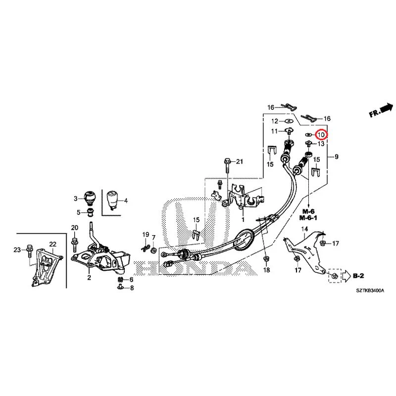 [NEW] JDM HONDA CR-Z ZF2 2014 Shift Lever GENUINE OEM - Image 10