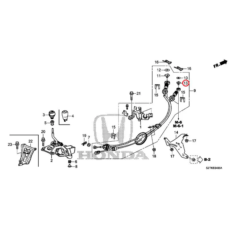 [NEW] JDM HONDA CR-Z ZF2 2014 Shift Lever GENUINE OEM - Image 13