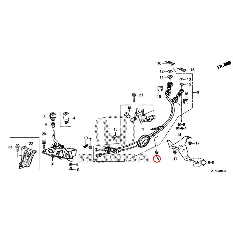 [NEW] JDM HONDA CR-Z ZF2 2014 Shift Lever GENUINE OEM - Image 18