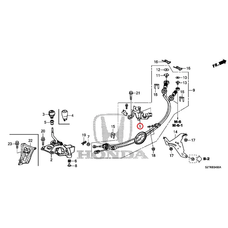 [NEW] JDM HONDA CR-Z ZF2 2014 Shift Lever GENUINE OEM - Image 2
