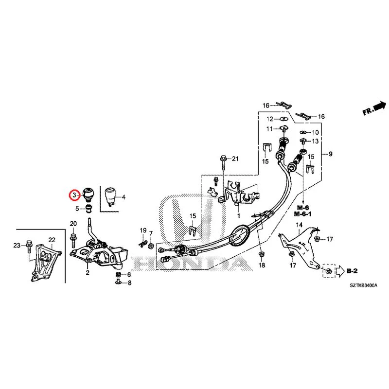 [NEW] JDM HONDA CR-Z ZF2 2014 Shift Lever GENUINE OEM - Image 4