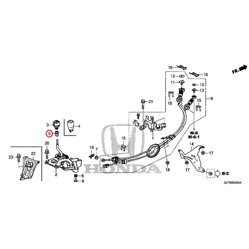 [NEW] JDM HONDA CR-Z ZF2 2014 Shift Lever GENUINE OEM - Image 5