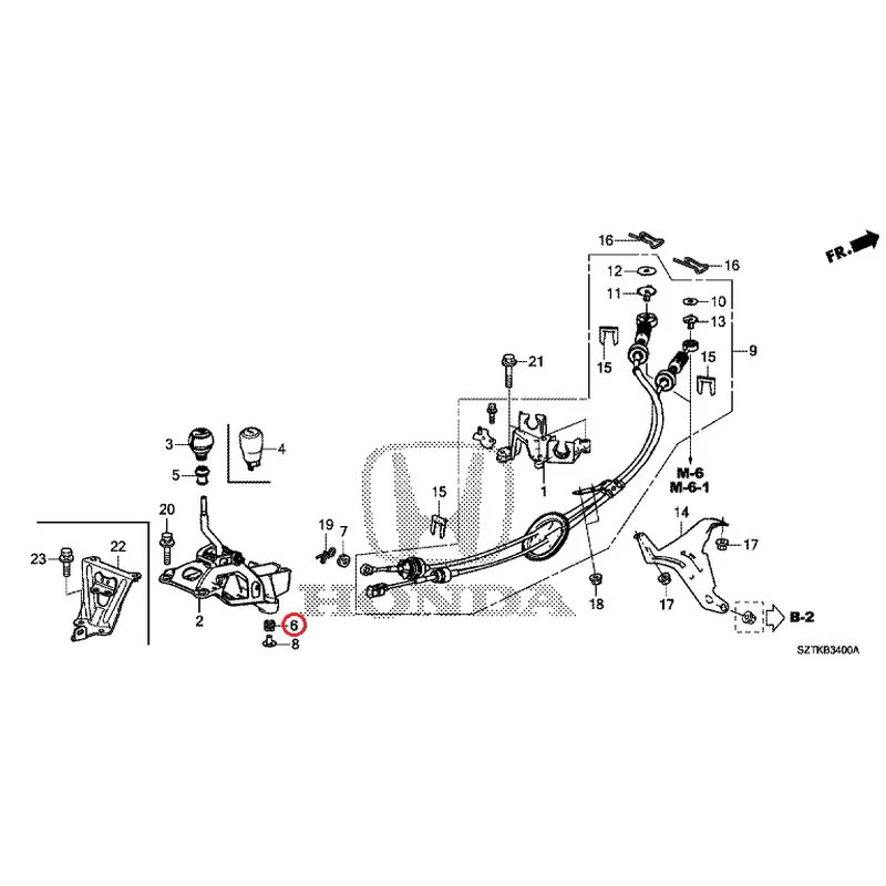 [NEW] JDM HONDA CR-Z ZF2 2014 Shift Lever GENUINE OEM - Image 6