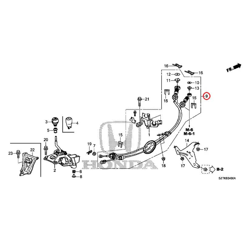 [NEW] JDM HONDA CR-Z ZF2 2014 Shift Lever GENUINE OEM - Image 9