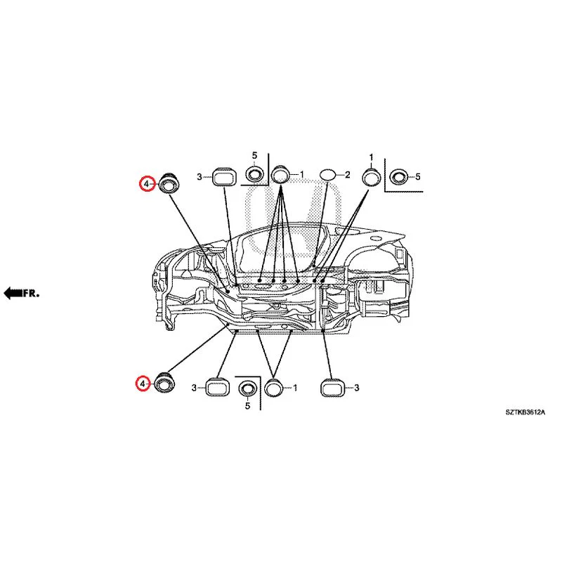 [NEW] JDM HONDA CR-Z ZF2 2014 Grommet (Lower) GENUINE OEM - Image 4