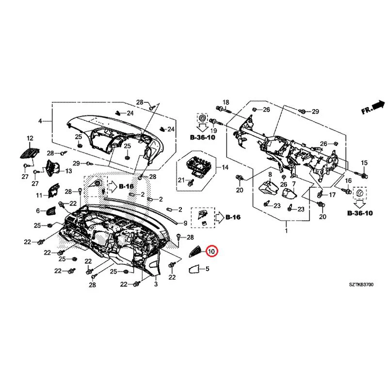 [NEW] JDM HONDA CR-Z ZF2 2014 Instrument panel GENUINE OEM - Image 11
