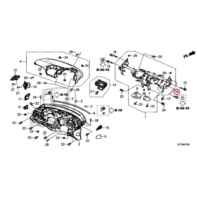 [NEW] JDM HONDA CR-Z ZF2 2014 Instrument panel GENUINE OEM - Image 17