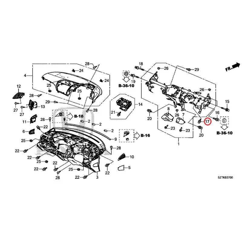 [NEW] JDM HONDA CR-Z ZF2 2014 Instrument panel GENUINE OEM - Image 18