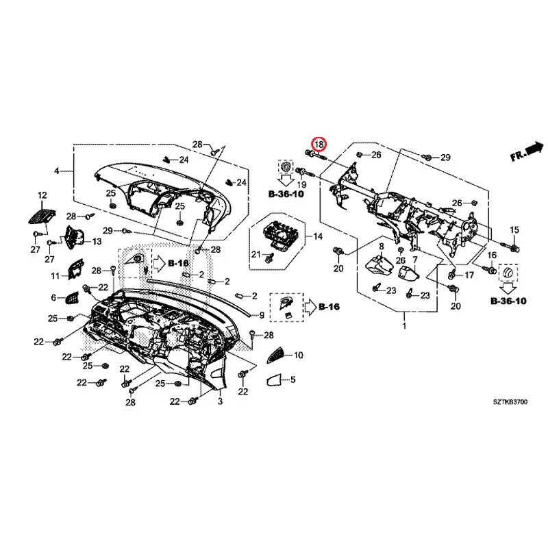 [NEW] JDM HONDA CR-Z ZF2 2014 Instrument panel GENUINE OEM - Image 19