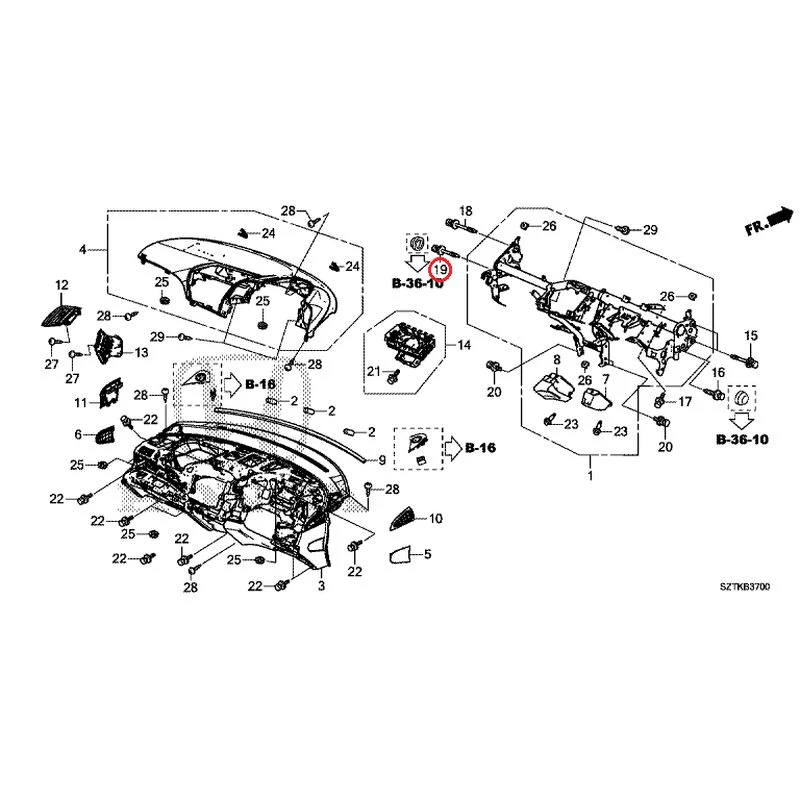 [NEW] JDM HONDA CR-Z ZF2 2014 Instrument panel GENUINE OEM - Image 20