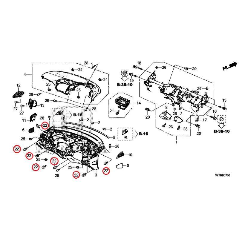[NEW] JDM HONDA CR-Z ZF2 2014 Instrument panel GENUINE OEM - Image 23