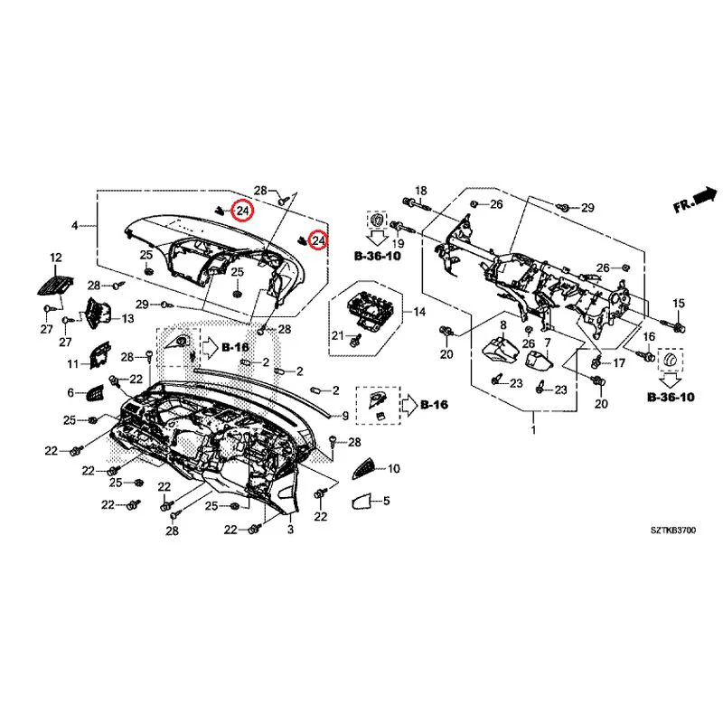 [NEW] JDM HONDA CR-Z ZF2 2014 Instrument panel GENUINE OEM - Image 25
