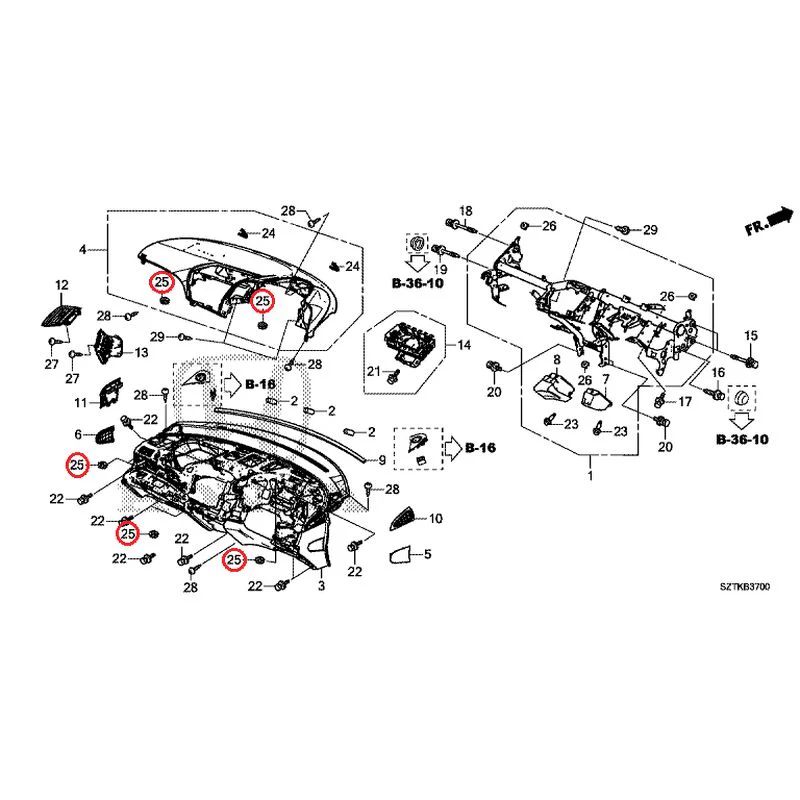 [NEW] JDM HONDA CR-Z ZF2 2014 Instrument panel GENUINE OEM - Image 26