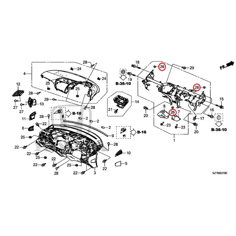 [NEW] JDM HONDA CR-Z ZF2 2014 Instrument panel GENUINE OEM - Image 27