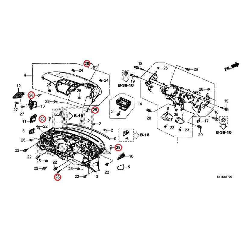 [NEW] JDM HONDA CR-Z ZF2 2014 Instrument panel GENUINE OEM - Image 29