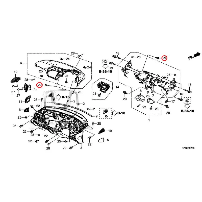 [NEW] JDM HONDA CR-Z ZF2 2014 Instrument panel GENUINE OEM - Image 30