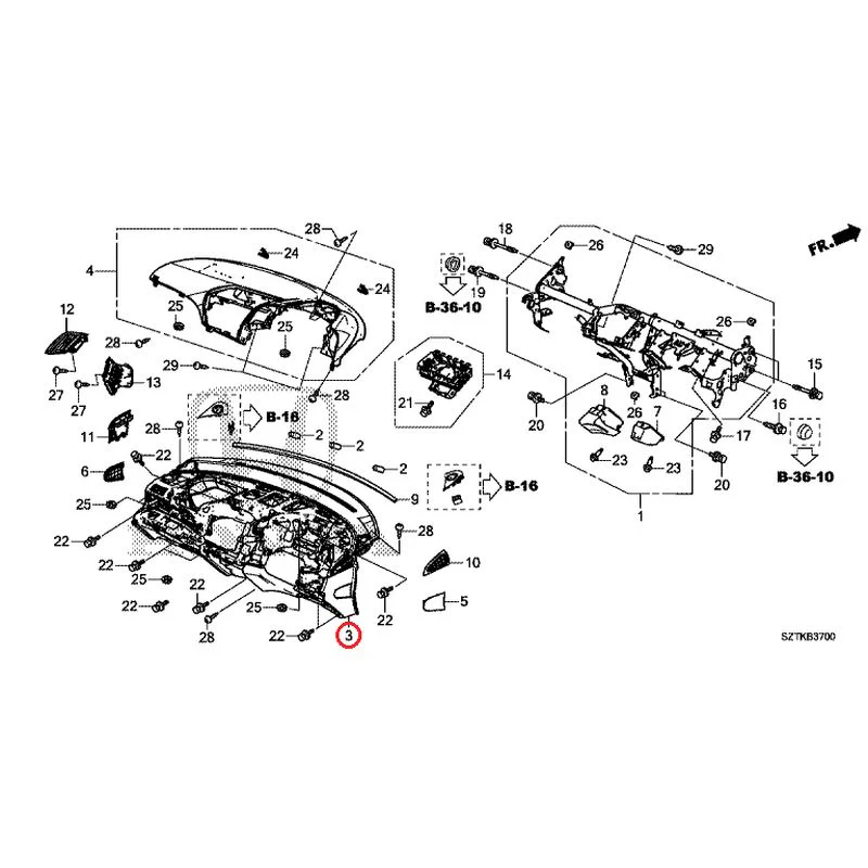 [NEW] JDM HONDA CR-Z ZF2 2014 Instrument panel GENUINE OEM - Image 4