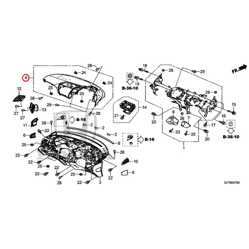 [NEW] JDM HONDA CR-Z ZF2 2014 Instrument panel GENUINE OEM - Image 5