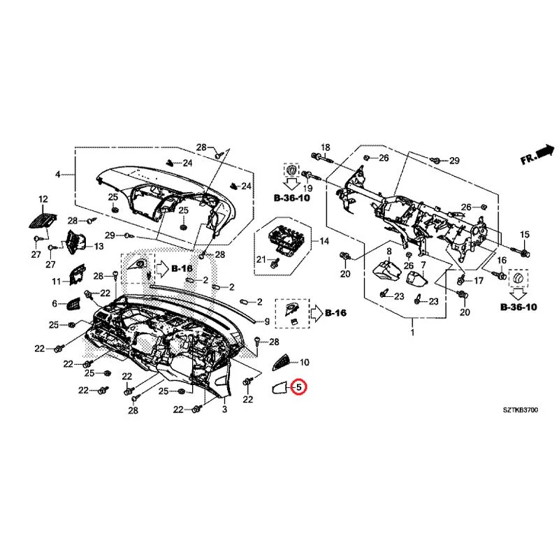 [NEW] JDM HONDA CR-Z ZF2 2014 Instrument panel GENUINE OEM - Image 6