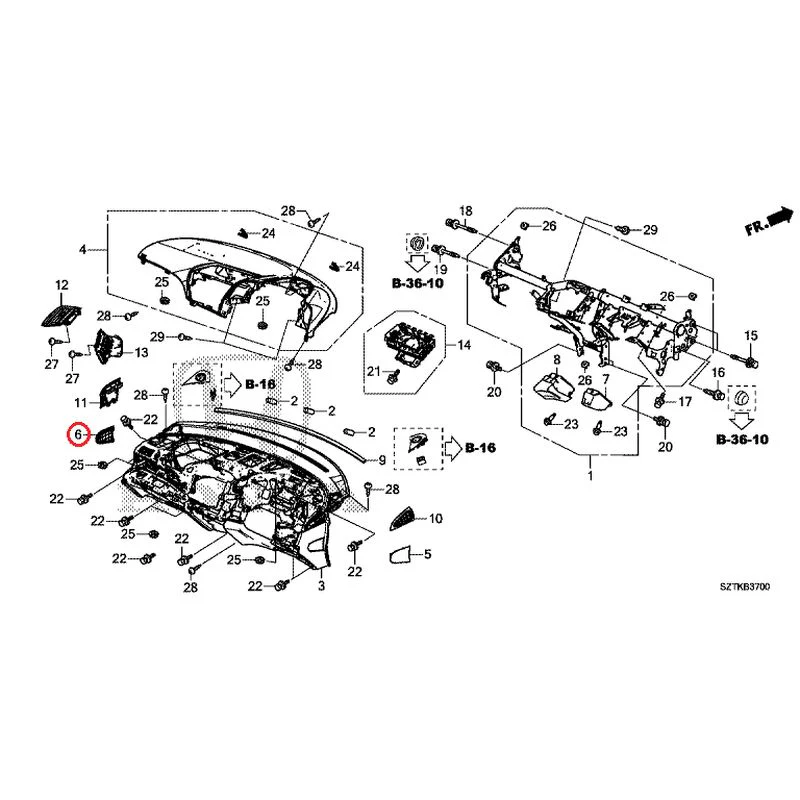 [NEW] JDM HONDA CR-Z ZF2 2014 Instrument panel GENUINE OEM - Image 7