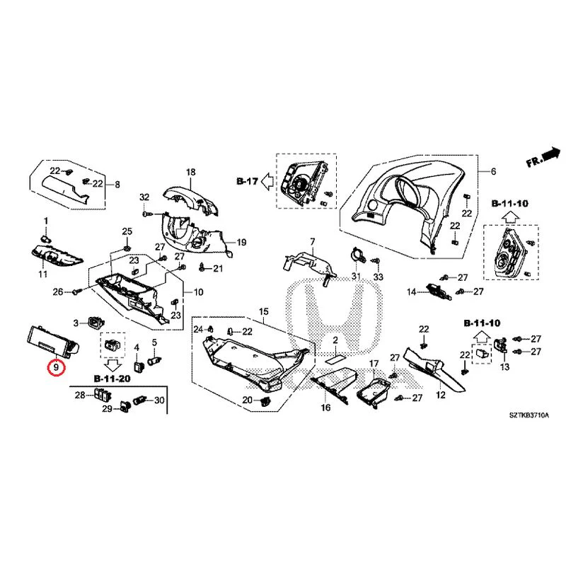 [NEW] JDM HONDA CR-Z ZF2 2014 Instrument panel garnish (driver side) GENUINE OEM - Image 10