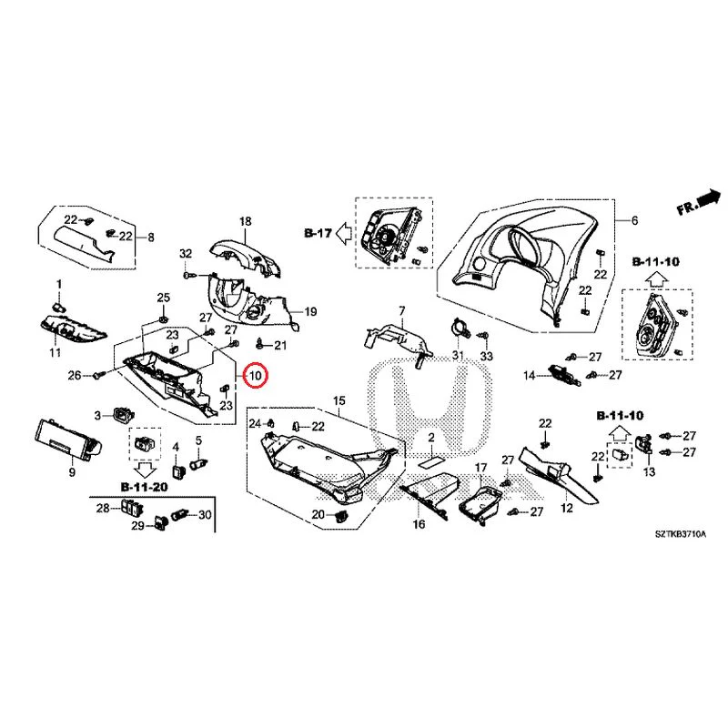 [NEW] JDM HONDA CR-Z ZF2 2014 Instrument panel garnish (driver side) GENUINE OEM - Image 12