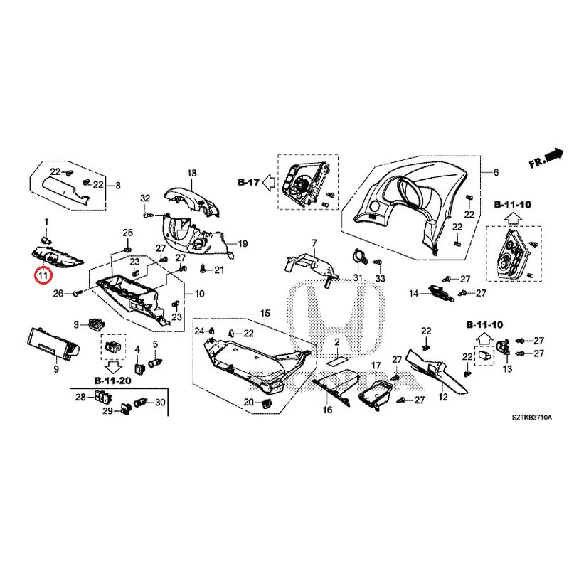 [NEW] JDM HONDA CR-Z ZF2 2014 Instrument panel garnish (driver side) GENUINE OEM - Image 14