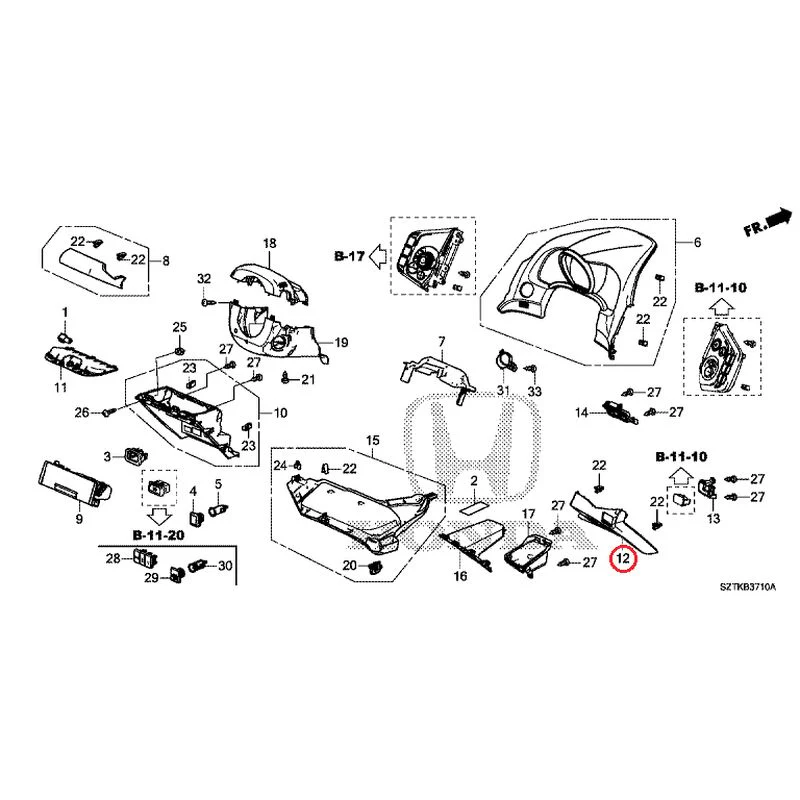 [NEW] JDM HONDA CR-Z ZF2 2014 Instrument panel garnish (driver side) GENUINE OEM - Image 16