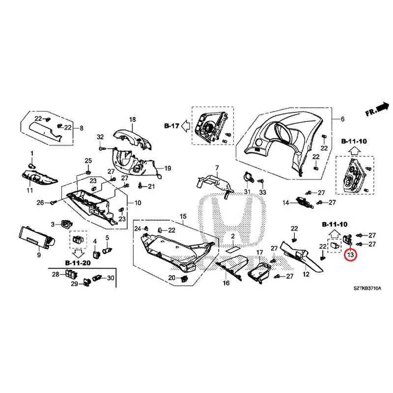 [NEW] JDM HONDA CR-Z ZF2 2014 Instrument panel garnish (driver side) GENUINE OEM - Image 17