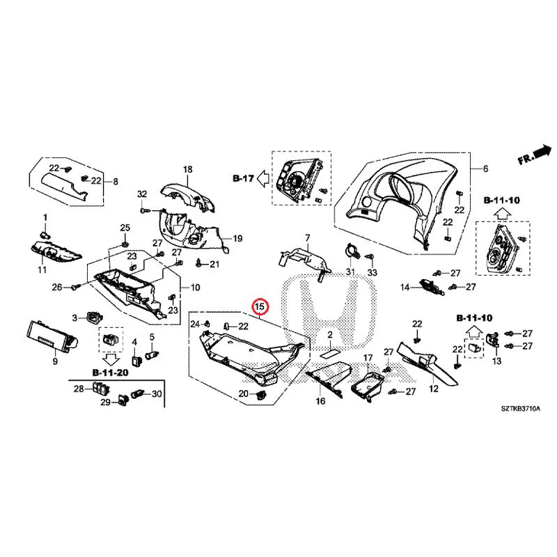 [NEW] JDM HONDA CR-Z ZF2 2014 Instrument panel garnish (driver side) GENUINE OEM - Image 19