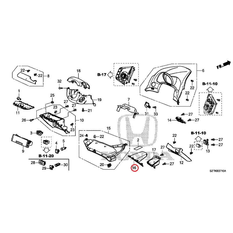 [NEW] JDM HONDA CR-Z ZF2 2014 Instrument panel garnish (driver side) GENUINE OEM - Image 21