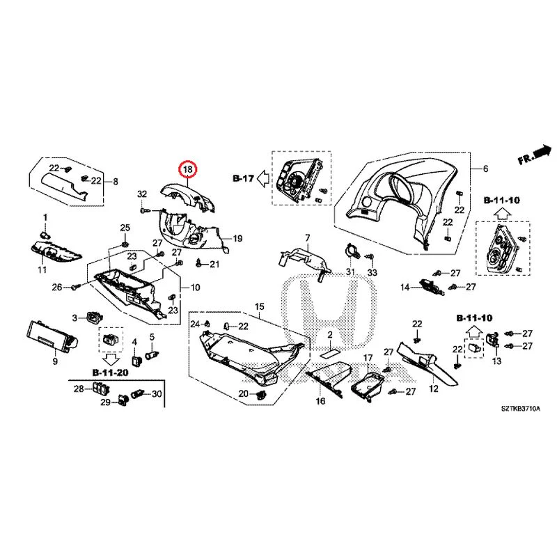 [NEW] JDM HONDA CR-Z ZF2 2014 Instrument panel garnish (driver side) GENUINE OEM - Image 23