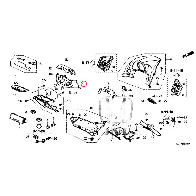 [NEW] JDM HONDA CR-Z ZF2 2014 Instrument panel garnish (driver side) GENUINE OEM - Image 24