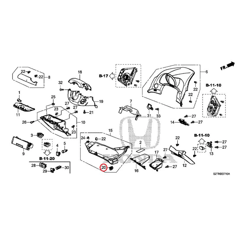 [NEW] JDM HONDA CR-Z ZF2 2014 Instrument panel garnish (driver side) GENUINE OEM - Image 25