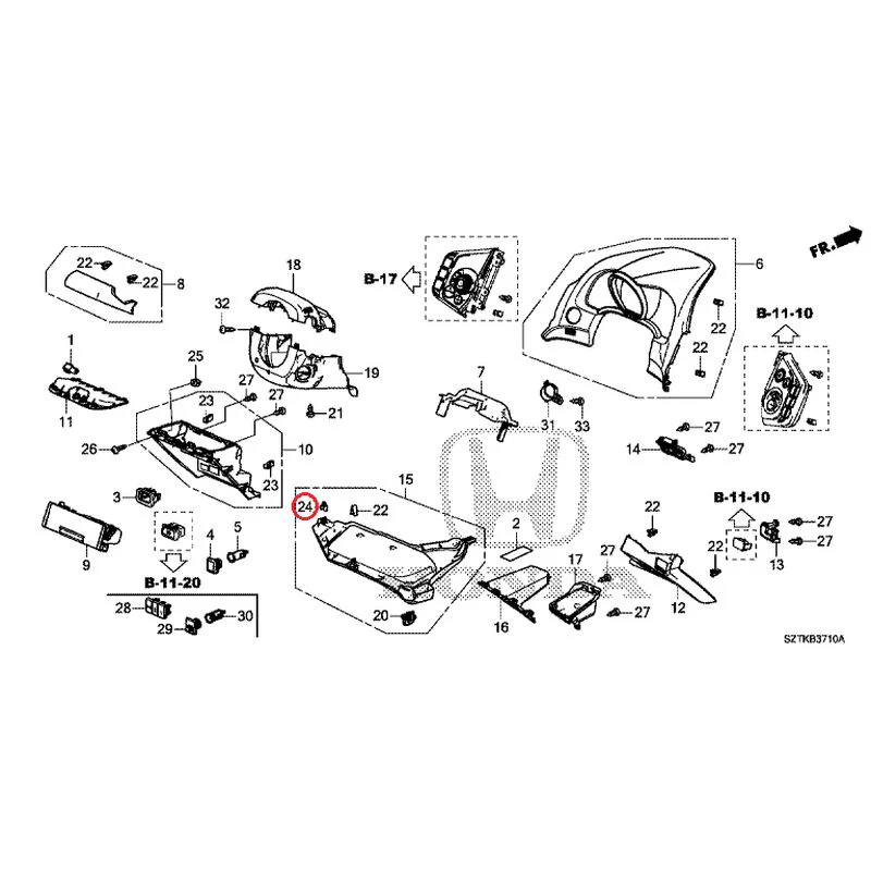 [NEW] JDM HONDA CR-Z ZF2 2014 Instrument panel garnish (driver side) GENUINE OEM - Image 29